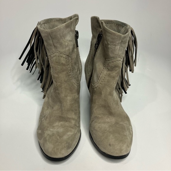 Sam Edelman Louie suede fringe boots size 8.5 - Picture 2 of 10